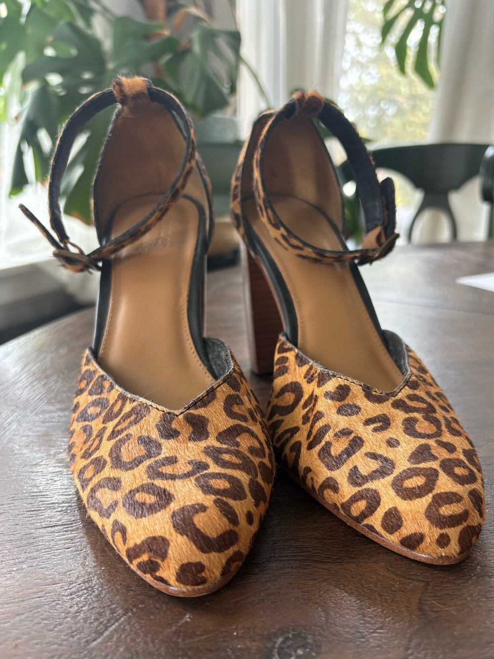 Soludos Collette Heels, Cheetah Print Calf Hair, Size 8